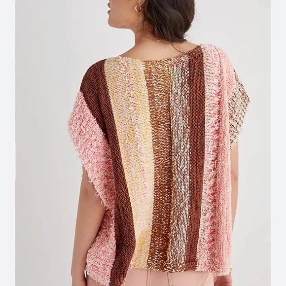 Anthropologie Pilcro Striped Poncho XS NWT - Picture 3 of 8